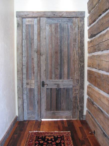 Doors Constructed with Gray Barnwood